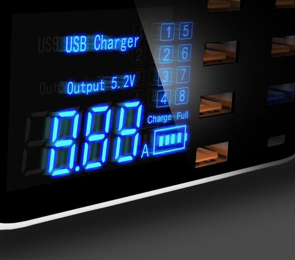8-Port Fast Charge USB Charging Station