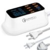 8 port fast charge USB charging station with LED display