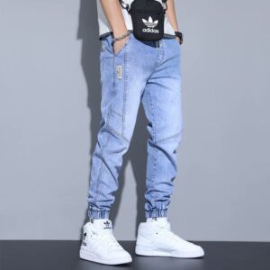 e39fe628-aa05-4e4a-84ff-8ce99bd6874f.jpg Men's Jeans Slim Fit Fashion Ankle-tied Harem Pants