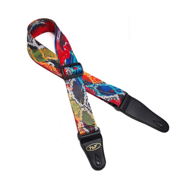 Comfort Printed Guitar Strap for Acoustic & Electric Guitars