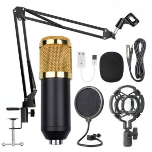 BM-800 condenser microphone set for streaming and podcasting