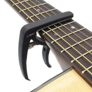 Lightweight guitar capo for acoustic and electric guitars