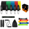 Premium resistance bands training set with handles and door anchor