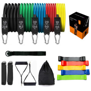 Premium resistance bands training set with handles and door anchor