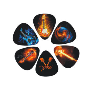 Mixed color guitar picks set for acoustic and electric guitars