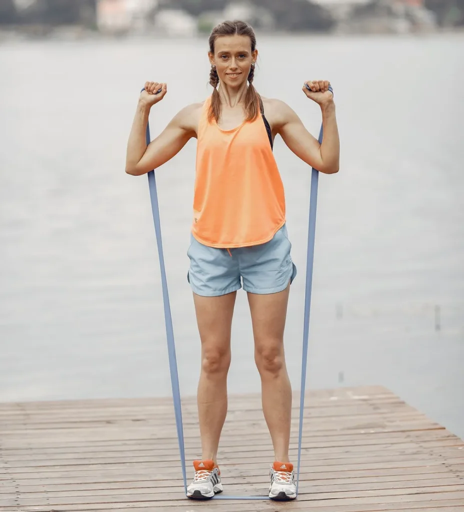 Resistance Band Shoulder Press