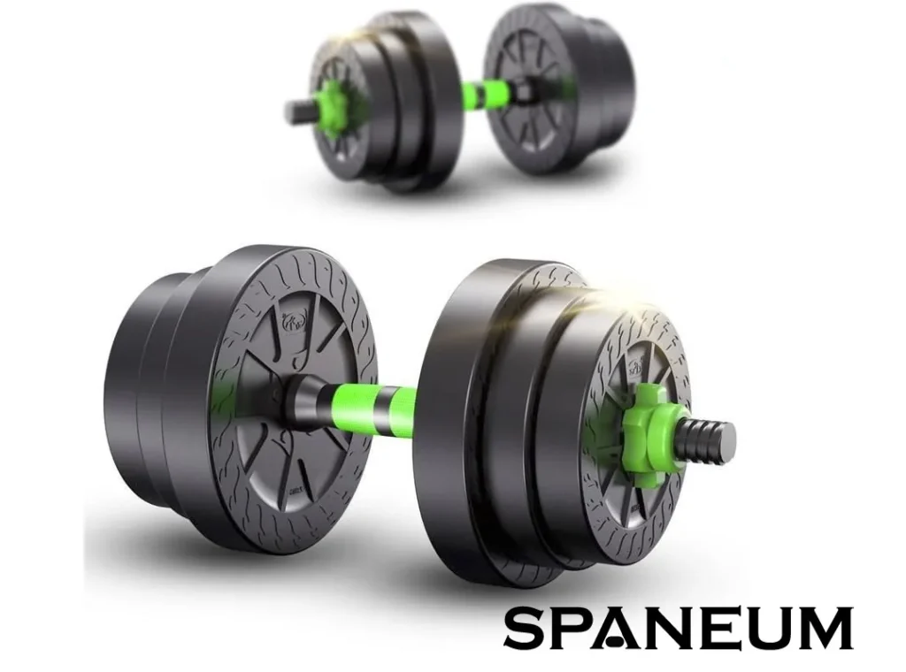 Adjustable dumbbells for strength training at home