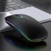 Rechargeable wireless mouse for laptop and office productivity