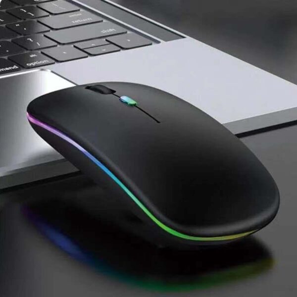 Rechargeable wireless mouse for laptop and office productivity