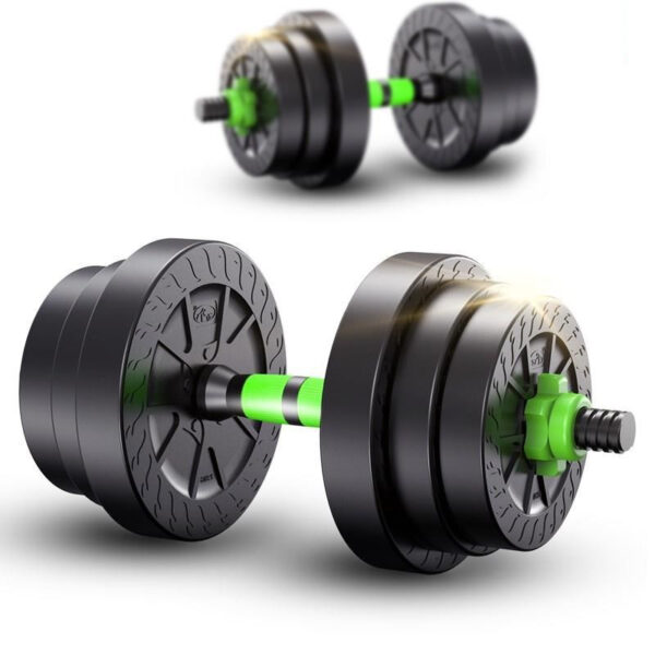 Adjustable detachable dumbbell set for home strength training