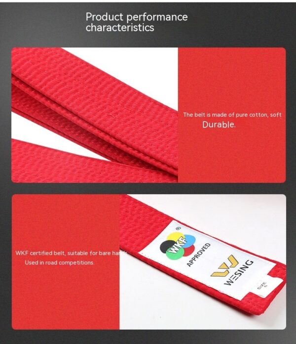 Karate Belt Competition Training Course Examination Belt